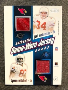 2002 Joel Makovicka Bill Gramatica MarTay Jenkins Tywan Mitchell Quad Jersey - Picture 1 of 2