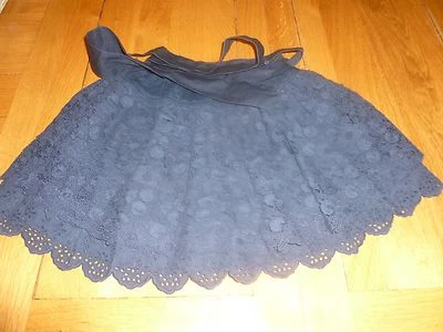 ABERCROMBIE & FITCH - Navy Blue Layered Lace Skirt - Size Small  - Image 1 of 4
