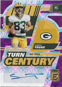 SAMORI TOURE RC - 2022 DONRUSS ELITE TURN THE CENTURY AUTO #TC-69 - #d 43/49