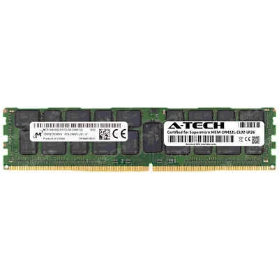 128GB PC4-21300 ECC LRDIMM Supermicro MEM-DR412L-CL02-LR26 Equivalent Memory RAM - Image 1 of 2