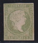D8553: 1Cuba #10 Unused, NG, 3 1/2 Margins; CV $1250
