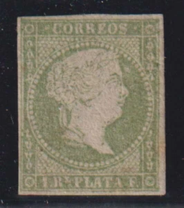 D8553: 1Cuba #10 Unused, NG, 3 1/2 Margins; CV $1250 - Picture 1 of 2