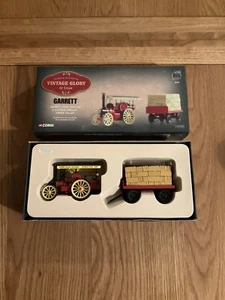 CORGI VINTAGE GLORY OF STEAM 80307 Garrett Road Tractor & Flatbed Trailer - Picture 1 of 6