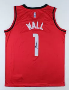 John Wall Signed Rockets Custom Jersey (Beckett COA) Houston's 5xAll Star - Picture 1 of 5