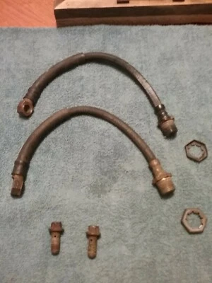 1992 Chevy S10, Blazer,  GMC Jimmy. Front Rubber Brake Lines/ Hoses with Bolts  — 第 1/4 张图片