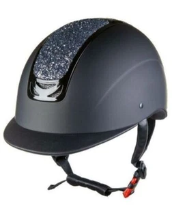 HKM Reithelm -Glamour- 9190 schwarz/silver L-XL (59-61cm), K2 - Bild 1 von 1