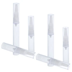 6 tlg Flaschenset Reise Pumpflaschen für Flüssigkeiten nachfüllbar Airless - Bild 1 von 12