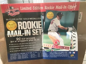 Póster promocional VAUGHN ESHELMAN '95 Fleer Ultra: 1995 Fleer casi nuevo; anuncio por correo dorado - Imagen 1 de 6
