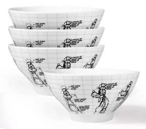4 Disney Zuppiera’s Pippo di Zrike Brands-Sketchbook porcellana cereali nuovi - Foto 1 di 11
