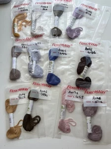 Au Ver a Soie Soie D'Algers 12 x Different Colours (set B) - Picture 1 of 3