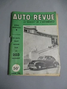 AL882 AUTO REVUE PEUGEOT 203 JANVIER 1950 BON ETAT - Imagen 1 de 7