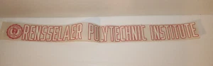 Vintage RENSSELAER POLYTECHNIC INSTITUTE Car Rear Window Decal Sticker, EUC - Picture 1 of 6