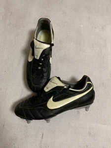 2006 Nike Tiempo SG Legend II Elite Black R10 Ronaldinho Leather 9 US air zoom - Picture 1 of 14