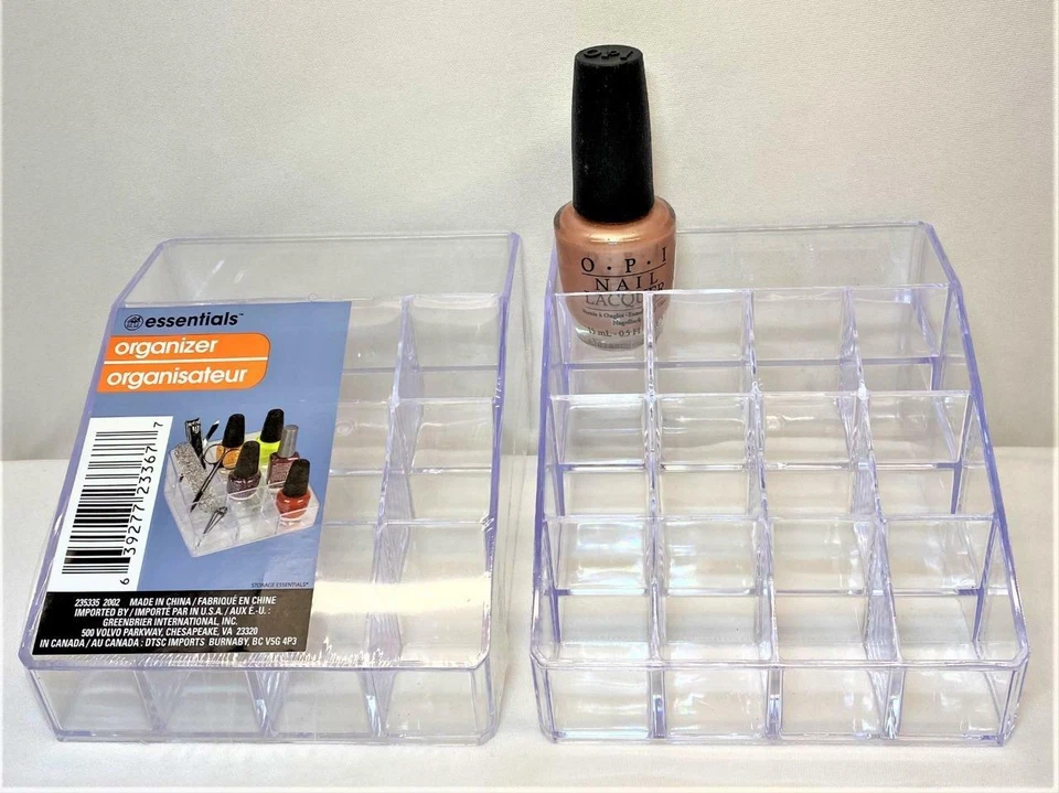 2 Esmalte de uñas acrílico transparente y organizador de herramientas + OPI Nomad’s Dream Polish Foto 1 de 4