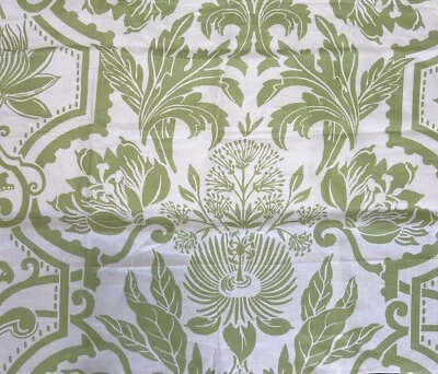 Fabric Upholstery Sample Craft 26"x26" Linen Lime Green (unused) - Image 1 of 4