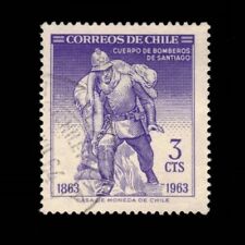 Chile, Scott 344, Fireman Carrying Woman, 1963, used
