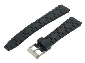 18mm Black Casio Type Sports Resin Watch Strap RG20 - Picture 1 of 3