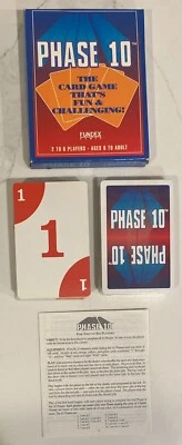 Vintage Phase 10 Card Game - Fundex 1992 Complete 108 Card Set 1 Deck Sealed - Image 1 of 4