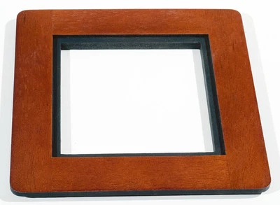 1 ADAPTER 6x6RC to use 4x4SC boards in DEARDORFF 8x10 of Mahogany, without metal - Image 1 of 2