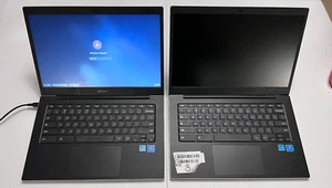 Lot of 2 Defective Samsung XE340XDA-KA3US Chromebook Go 14" 32GB 4GB Ram Silver - Picture 1 of 9