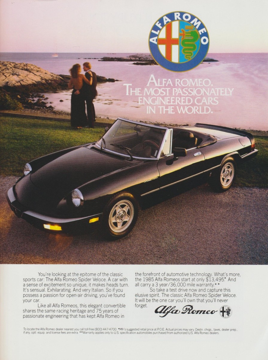 Print Ad Alfa Romeo Auto Advertising for sale | eBay