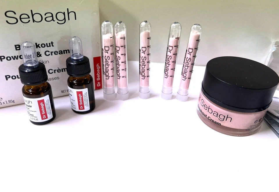 1 x Polvo y Crema Dr Sebagh Breakout 1.7 oz + 5 x 1.95 g Cuidado de la Piel + 2 x S / Reparación Foto 1 de 1