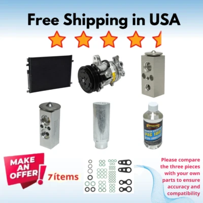 Compressor, Condenser & Valve A/C Fit Dodge Durango 2000-2003 - Image 1 of 4