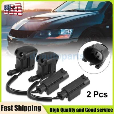 2pcs Windshield Washer Nozzle Heated For BMW E39 525i 528i 530i 540i 61668361039 - Image 1 of 4