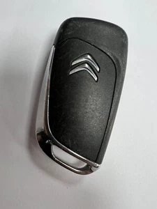 GENUINE CITROEN 3 BUTTON REMOTE FLIP KEY FOB TESTED & WORKING 966597548001 - Picture 1 of 4