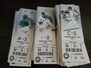 Talones de boletos de temporada conmemorativos de los Marineros de Seattle 2018 Safeco Field - Imagen 1 de 1
