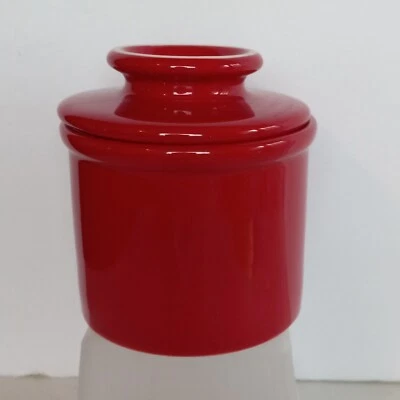 The Original Butter Bell RED 2006 Butter Keeper Crock by L Tremain - Image 1 of 4