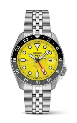 New Seiko 5 Sports SKX Sports GMT Series Steel Bracelet Men's Watch SSK017 - Image 1 of 2