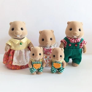 Sylvanian Families Biberfamilien-Set 5-teilig gebraucht Japan eingestellt - Bild 1 von 7