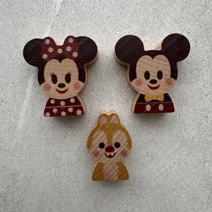 Disney Kidea Capsule Toy Set Mickey Minnie Duffy 3pcs Used - Picture 1 of 3