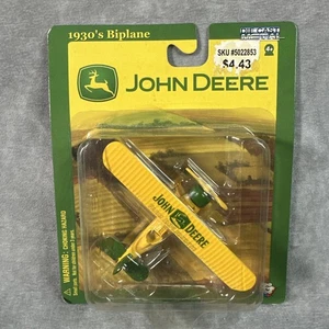 Gearbox 1930's Biplane JOHN DEERE MOLINE, ILL green/white NIB New in Box - Picture 1 of 2