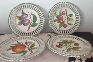 VinTaGe ITALIA Set Piatto Decorativo Reticolato Reticolato Frutta FIRENZE Artigianale - Foto 1 di 11