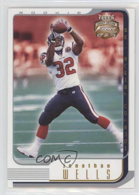 2002 Fleer Focus Jersey Edition Century Numbers /132 Jonathan Wells Rookie RC - Image 1 of 2