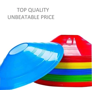 Fußballkegel Trainingsmarker Sportmarker Scheibe Fußball Rugby Kunststoff Sets NEU - Bild 1 von 1