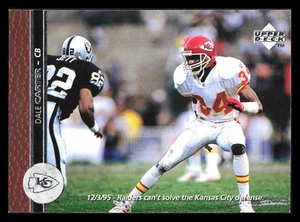 1996 Upper Deck #57 Dale Carter Football Card - Picture 1 of 2