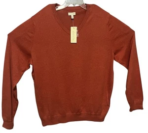Herren V-Ausschnitt Pullover XXL Sonoma Neu Mit Etikett Zimt Rost - Bild 1 von 5