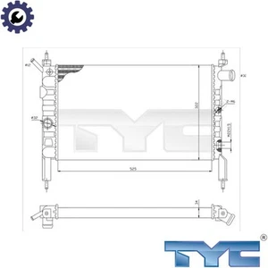 RADIATOR ENGINE COOLING 725-0018 FOR OPEL ASTRA/Hatchback/CLASSIC/Van 1.6L 4cyl - Picture 1 of 6
