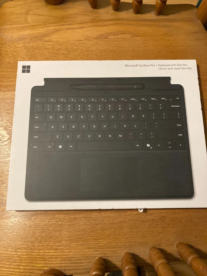 GENUINE Microsoft Surface Pro Keyboard with Slim Pen- BLACK- SEALED NEW! - Image 1 of 1