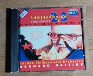 SHOSTAKOVICH Symphonies 2 & 3 etc HAITINK DECCA CD 1987 FULL SILVER - Bild 1 von 3