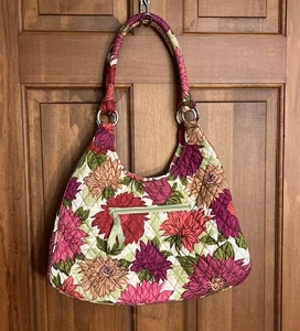 Vera Bradley Hello Dahlia Bolso de Hombro Cartera Cierre Magnético - Imagen 1 de 8