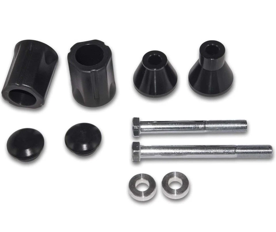 框架滑块适用于雅马哈 YZF-R6 1999 - 2002 无切黑色防撞保护 — 第 1/1 张图片