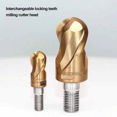 Carbide Thread end mill head Modular thread cutter replaceable head ball cutter - Image 1 of 4