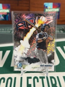 2025 Bowman Chrome #AD-1 Jose Ramirez - Adios! Mini Diamond /150 Guardians - Bild 1 von 2