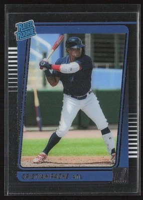 2021 Panini Clearly Donruss Cristian Pache #21 Rookie Atlanta Braves - Image 1 of 2