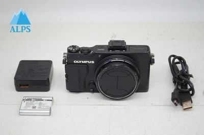 [Excellent+5] OLYMPUS STYLUS XZ-2 12.0MP Compact Digital Camera Black #251007q - Image 1 of 4