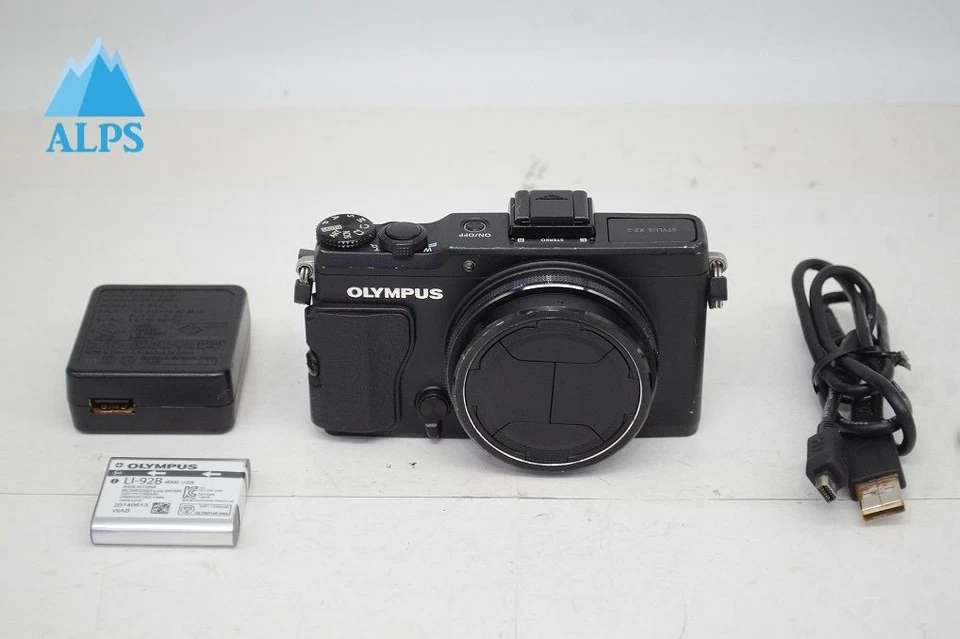 [Excellent+5] OLYMPUS STYLUS XZ-2 12.0MP Compact Digital Camera Black #251007q - Image 1 of 4